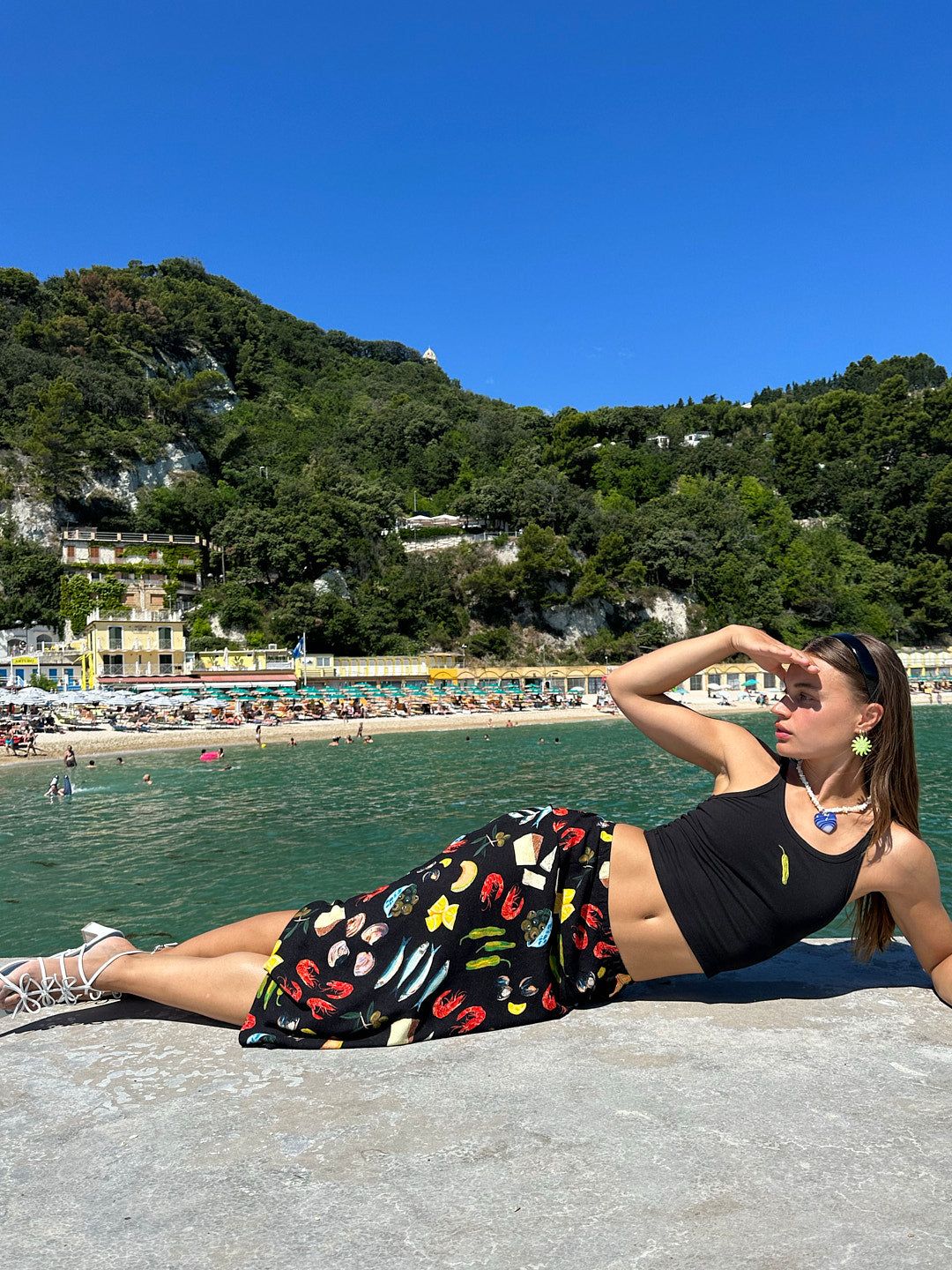 Sandy Midi Skirt - Tapas Black sold by Lisa Says Gah product image thumbnail 2