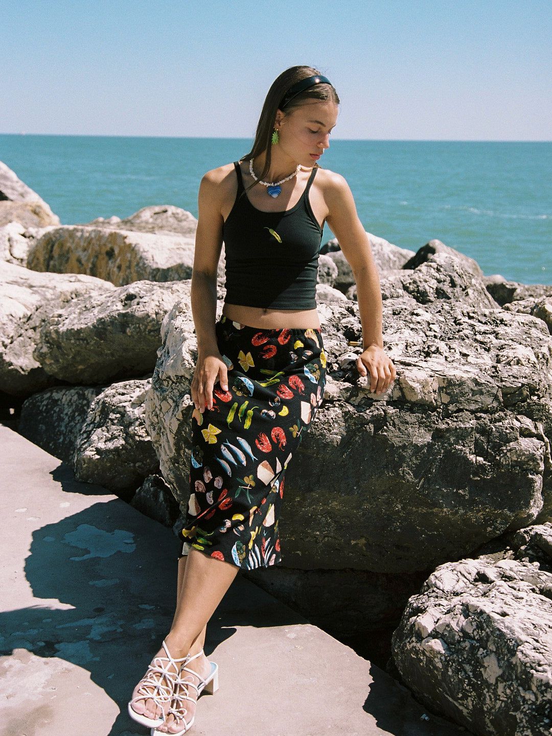 Sandy Midi Skirt - Tapas Black sold by Lisa Says Gah product image thumbnail 4