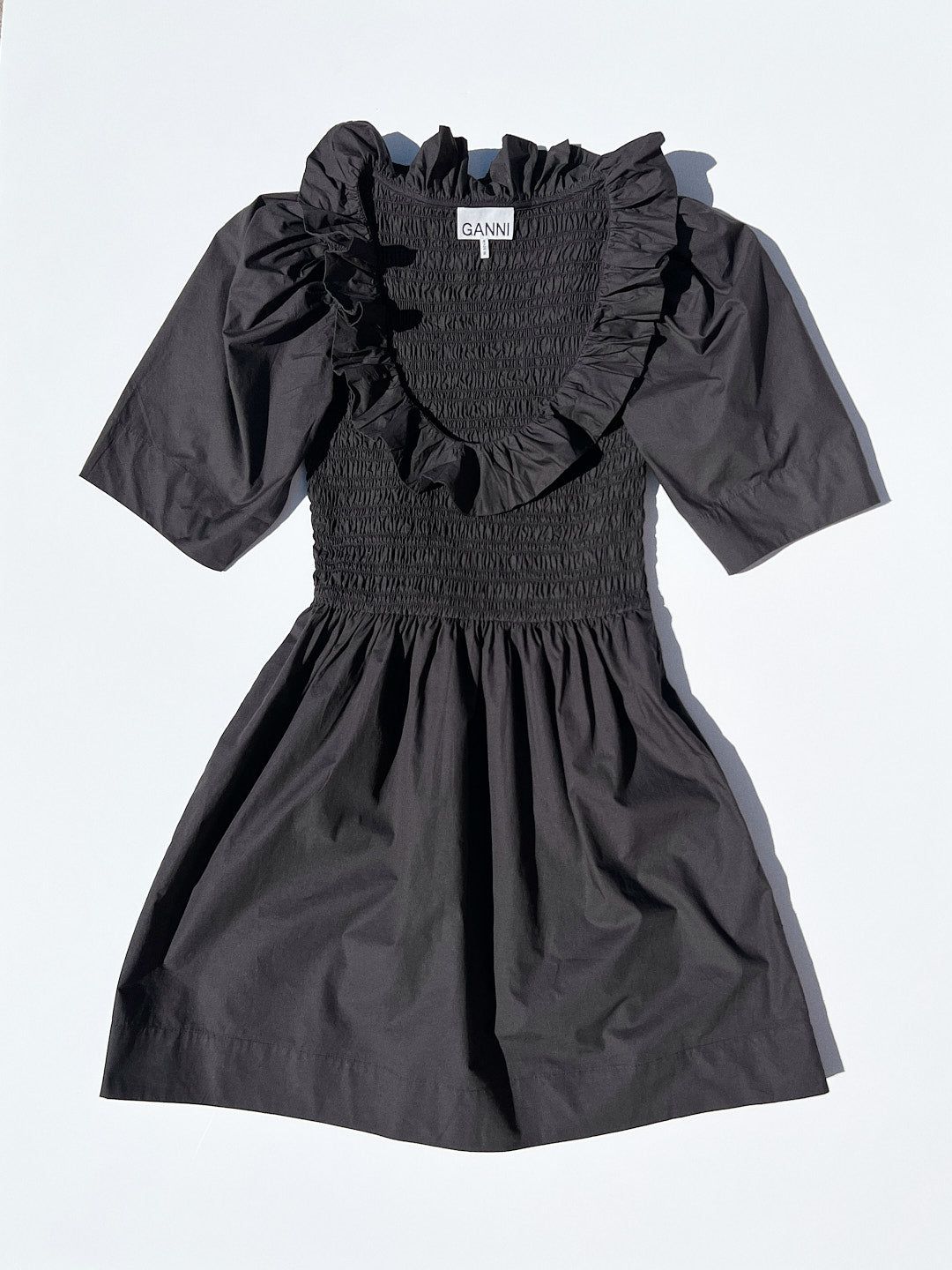 Cotton Poplin Smock Mini Dress - Black sold by Lisa Says Gah product image thumbnail 2