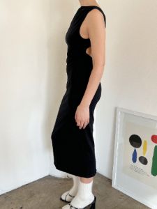 Valentina Midi Dress - Black sold by Lisa Says Gah
