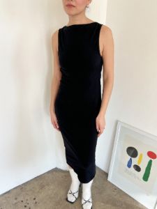 Valentina Midi Dress - Black sold by Lisa Says Gah