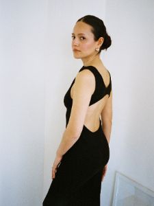 Valentina Midi Dress - Black sold by Lisa Says Gah