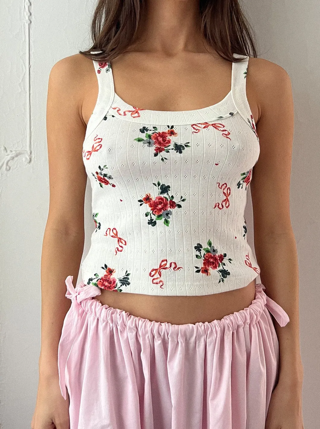 Harley Pointelle Tank - Pointelle Bouquet sold by Lisa Says Gah