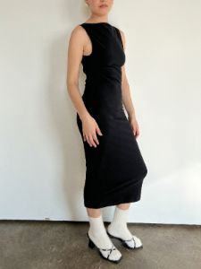 Valentina Midi Dress - Black sold by Lisa Says Gah