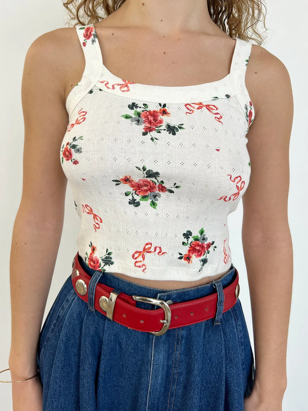 Harley Pointelle Tank - Pointelle Bouquet sold by Lisa Says Gah product image thumbnail 5