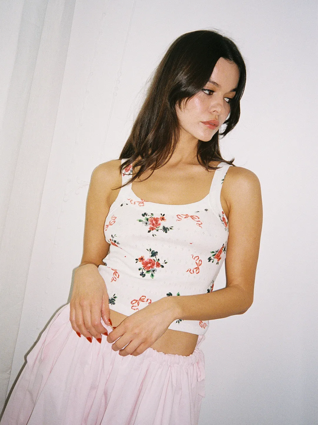 Harley Pointelle Tank - Pointelle Bouquet sold by Lisa Says Gah product image thumbnail 3