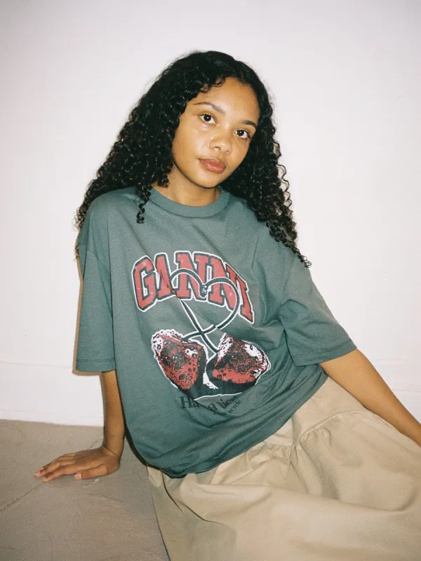 Future Heavy Cherry Tee - Ash sold by Lisa Says Gah