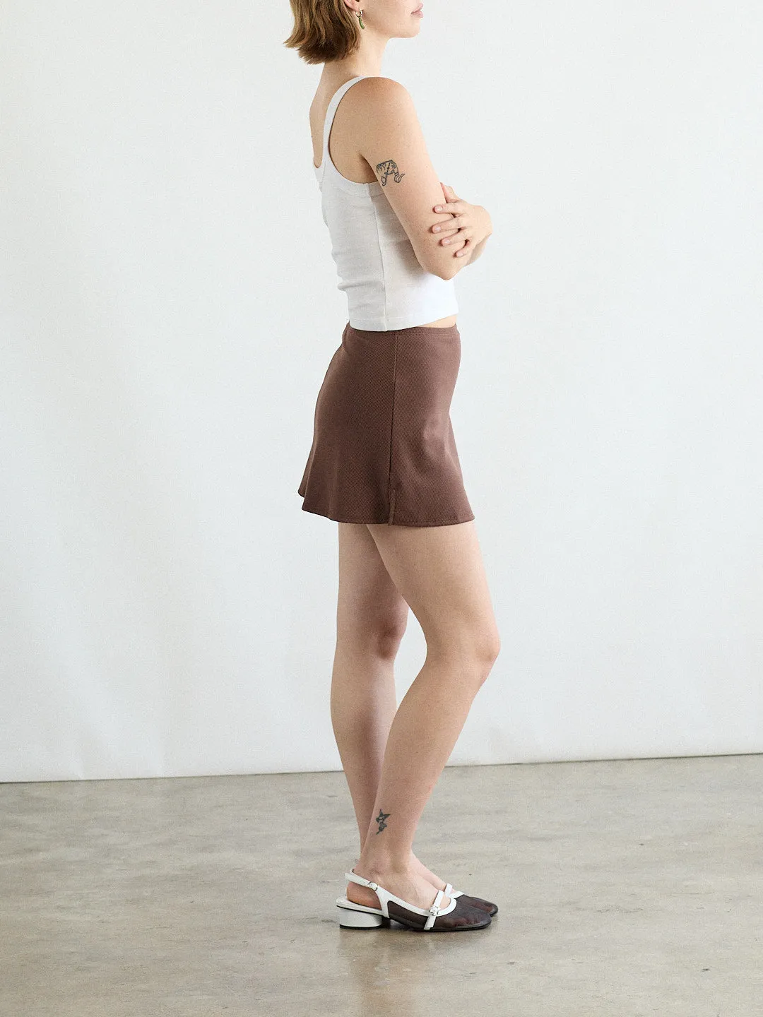 Darcy Skort - Chocolate sold by Lisa Says Gah product image thumbnail 4