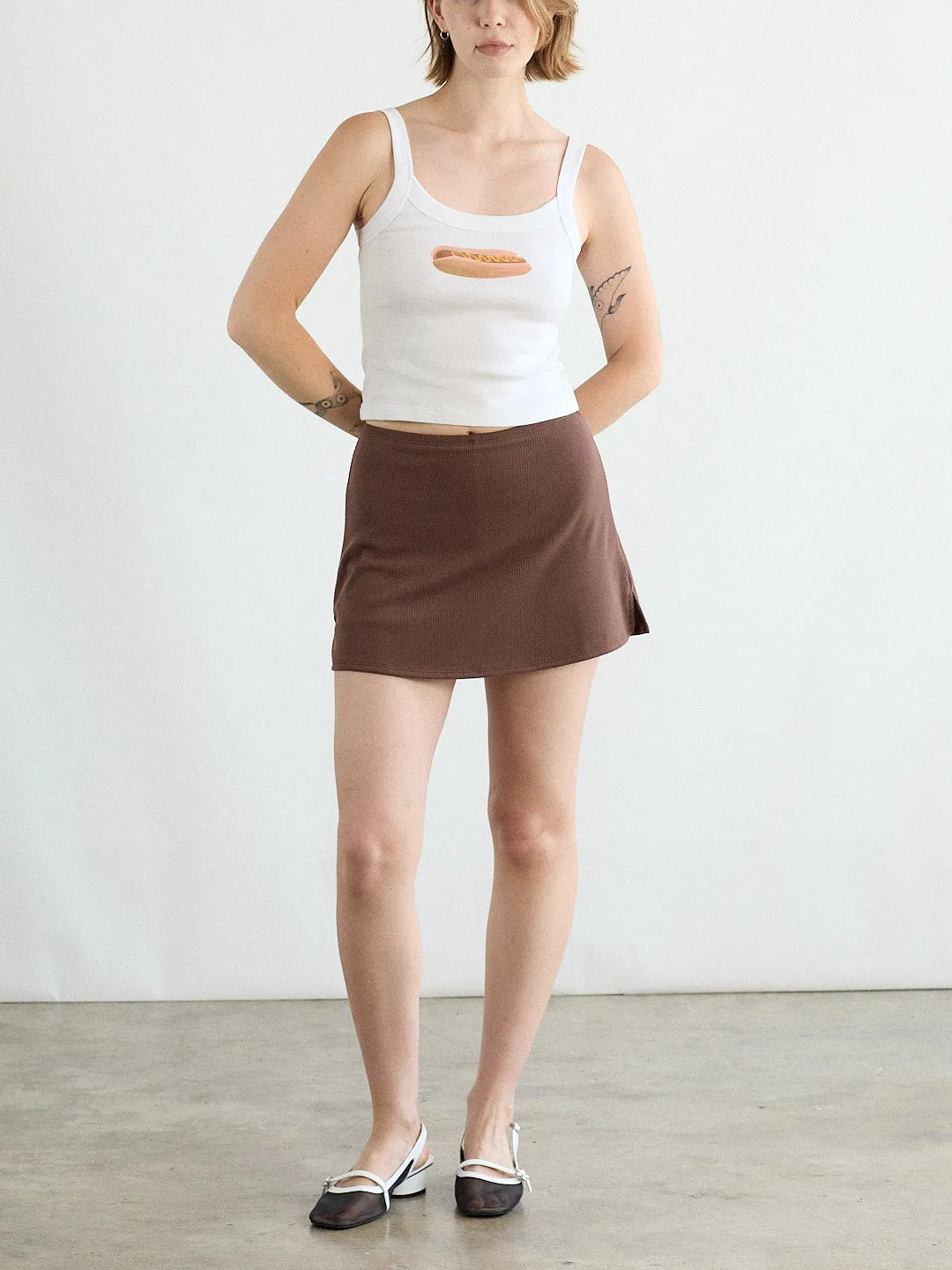 Darcy Skort - Chocolate sold by Lisa Says Gah product image thumbnail 5