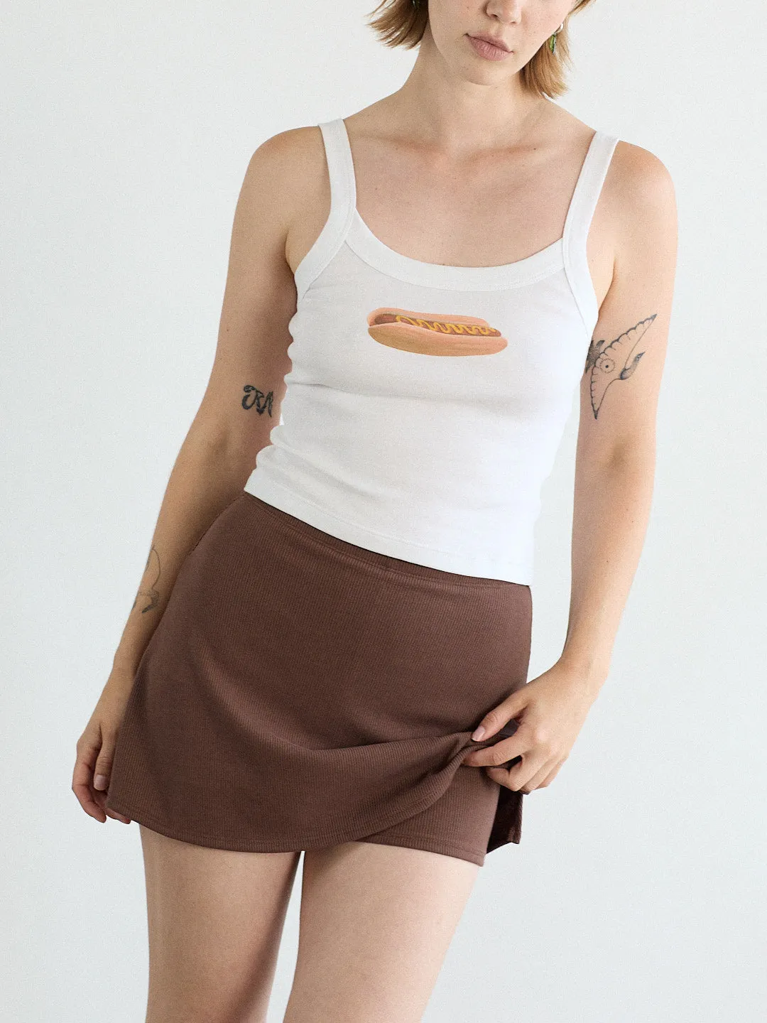Darcy Skort - Chocolate sold by Lisa Says Gah product image thumbnail 3
