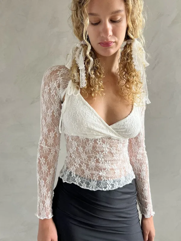 Francine Top - Swan Lace sold by Lisa Says Gah