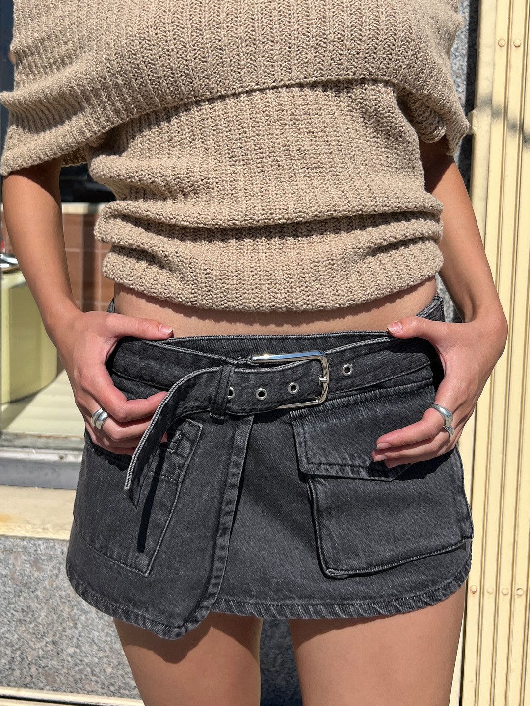 Diana Mini Skirt - Black sold by Lisa Says Gah product image thumbnail 3