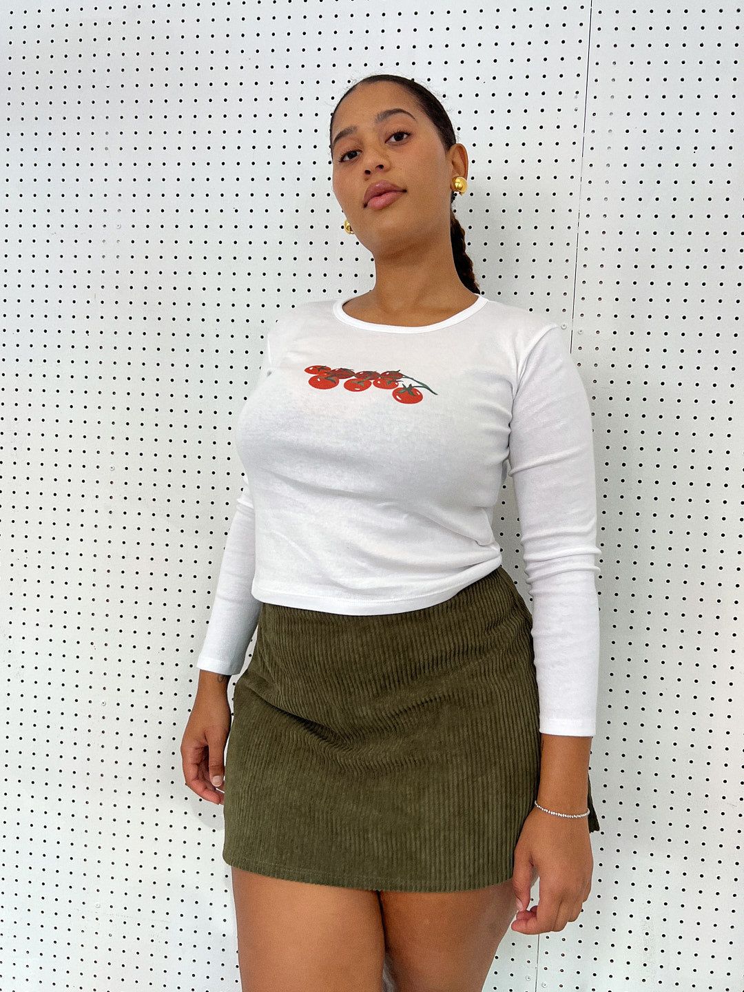 Darcy Skort - Moss Corduroy sold by Lisa Says Gah product image thumbnail 4