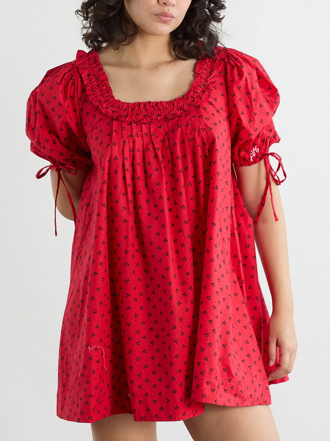 Jemima Mini Dress - Red Cherries sold by Lisa Says Gah