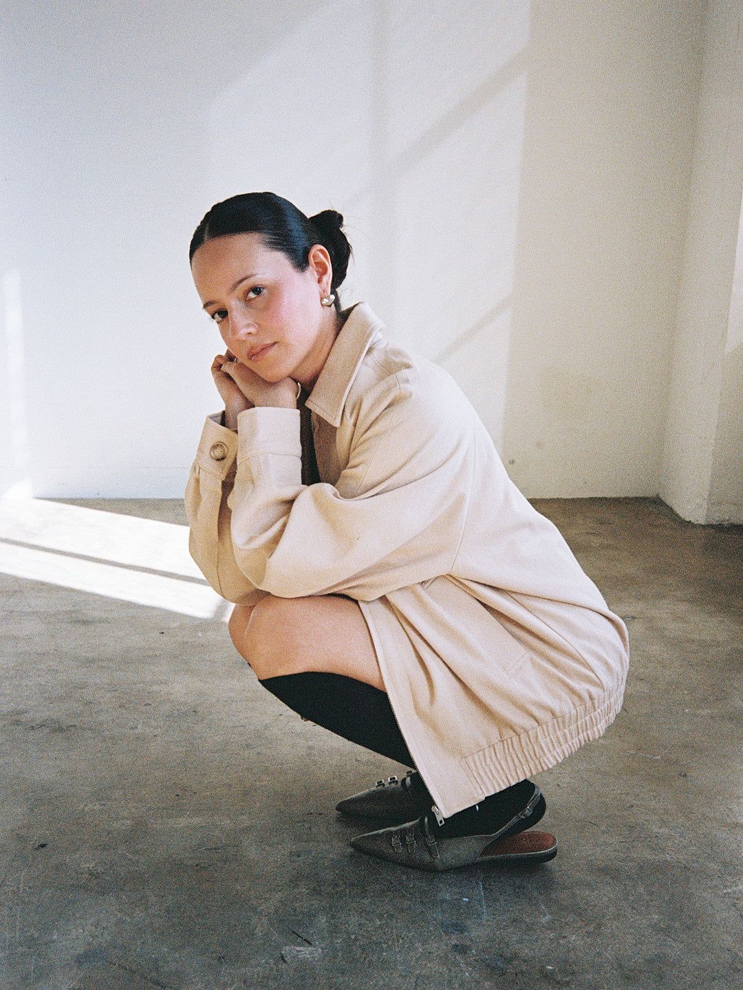 Beau Bomber Jacket - Natural sold by Lisa Says Gah product image thumbnail 2