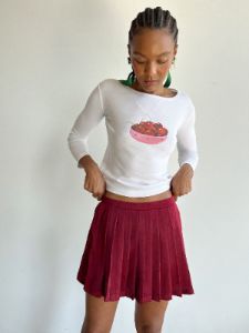 Bobbi Skort - Merlot sold by Lisa Says Gah