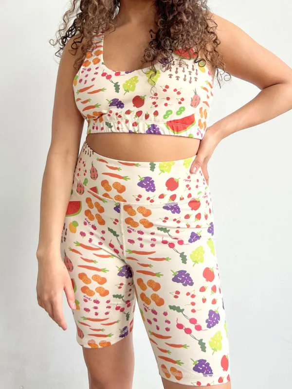 Organic Stretch Biker Short - Farmers Market sold by Lisa Says Gah