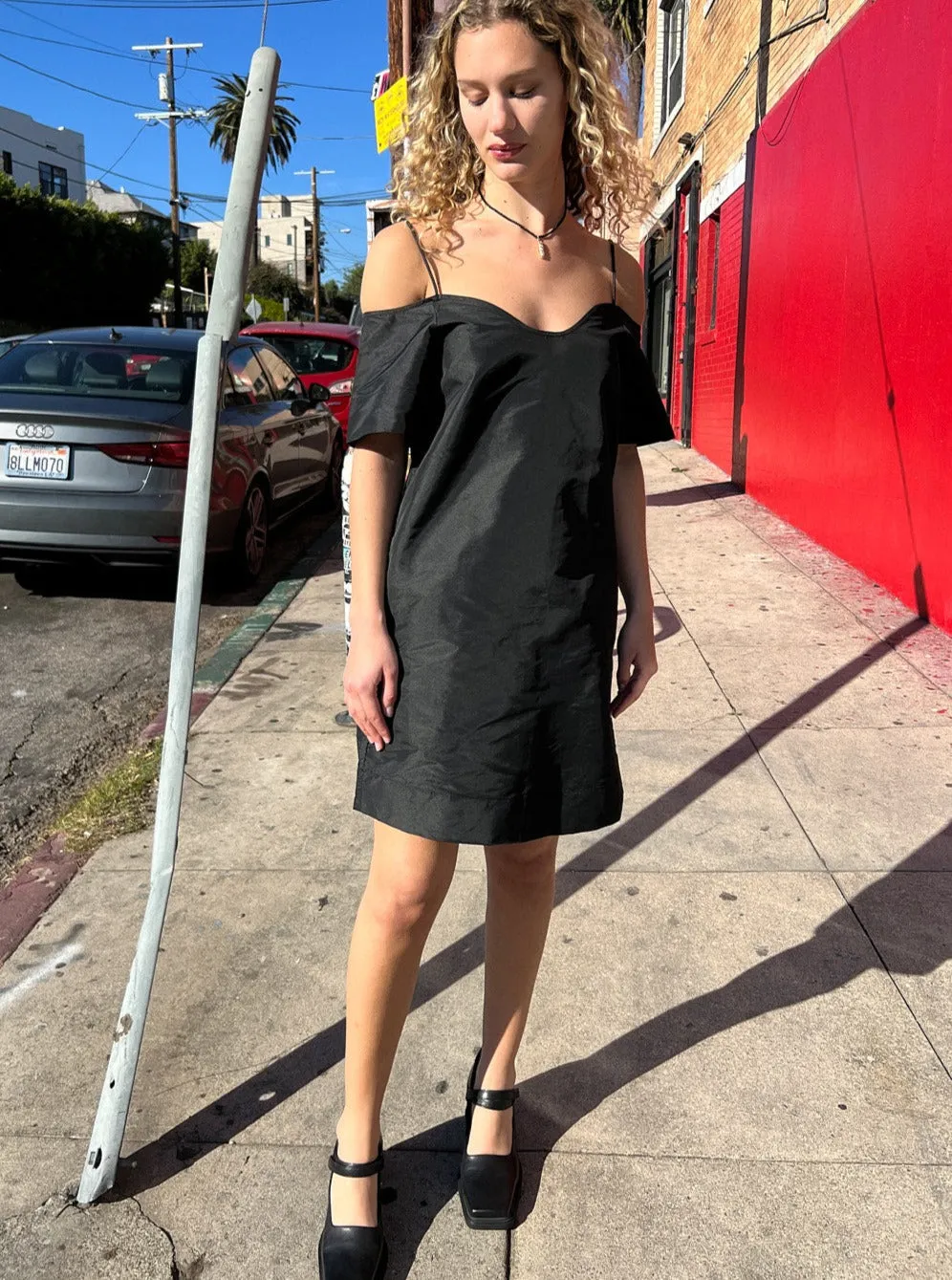 Taffeta Mini Dress - Black sold by Lisa Says Gah product image thumbnail 2