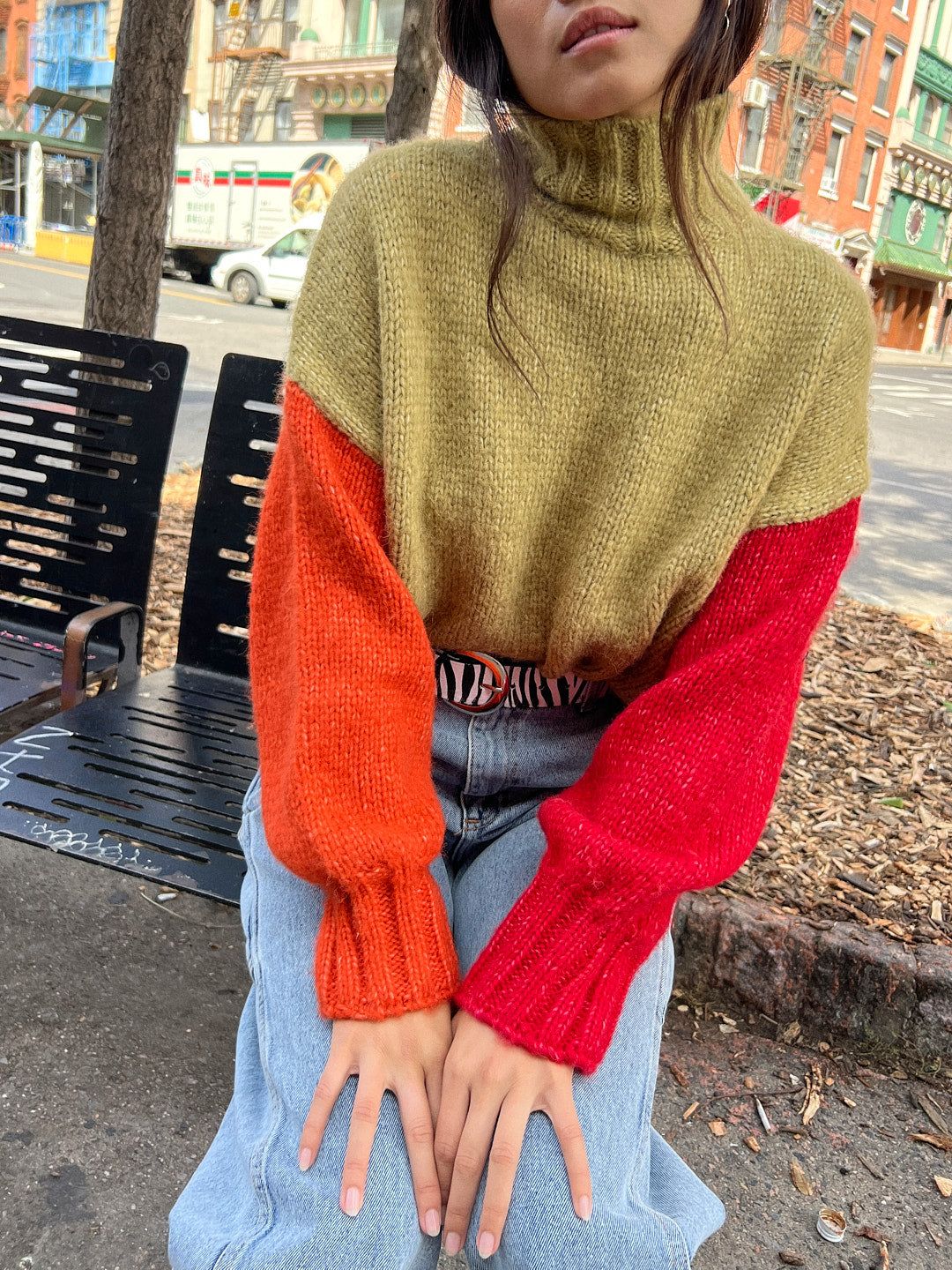 Cece Turtleneck - Fall Colorblock sold by Lisa Says Gah product image thumbnail 5