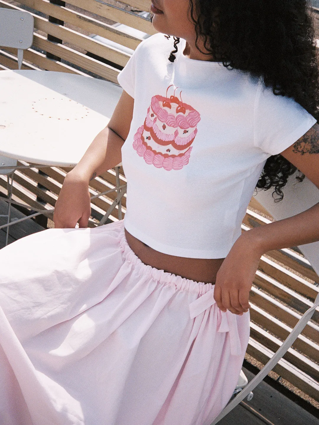 【CPGN STUDIO】25SS★ Teddys Cake Half Sleeve Tee CPGN] Teddys Cake Half Sleeve Tshirt (2 Color) *Season