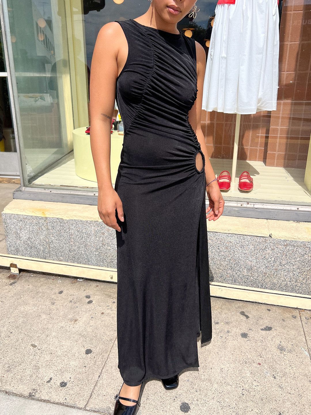 Savannah Cinch Dress - Black Slinky sold by Lisa Says Gah product image thumbnail 2