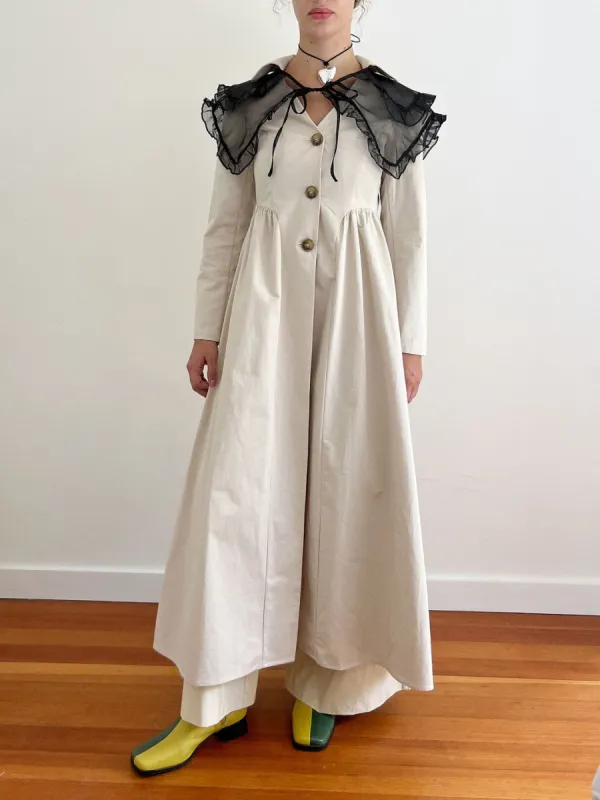 Delariva Coat - Oyster sold by Lisa Says Gah