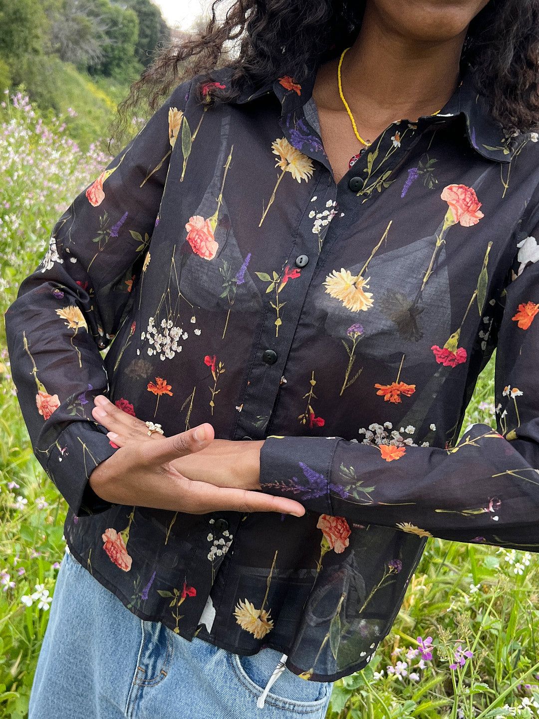 Taylor Button Down - Wildflower Ink sold by Lisa Says Gah product image thumbnail 3