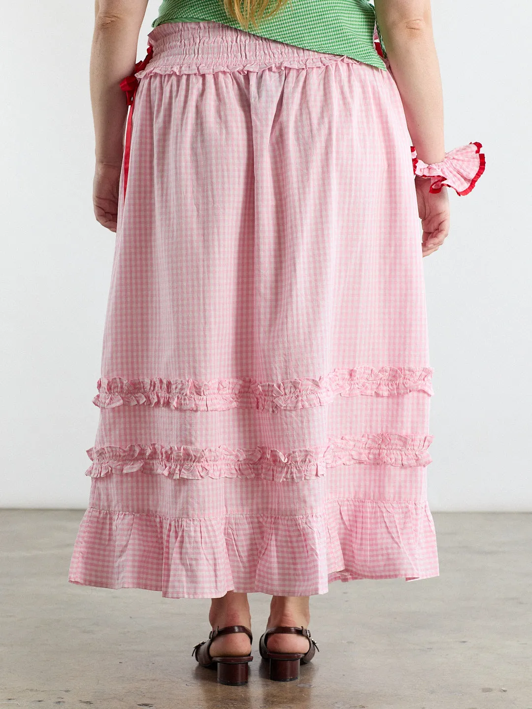 Olivia Ruffle Skirt - Pink sold by Lisa Says Gah product image thumbnail 5