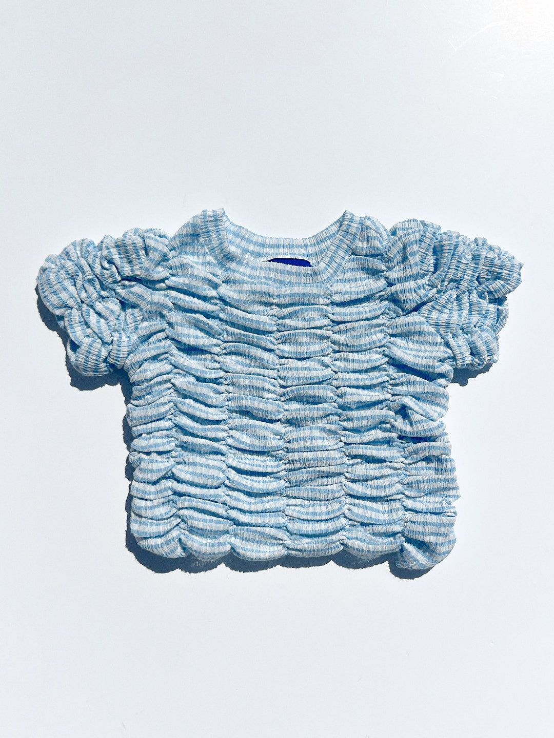 Eternal Baby Tee - Blue Gingham sold by Lisa Says Gah
