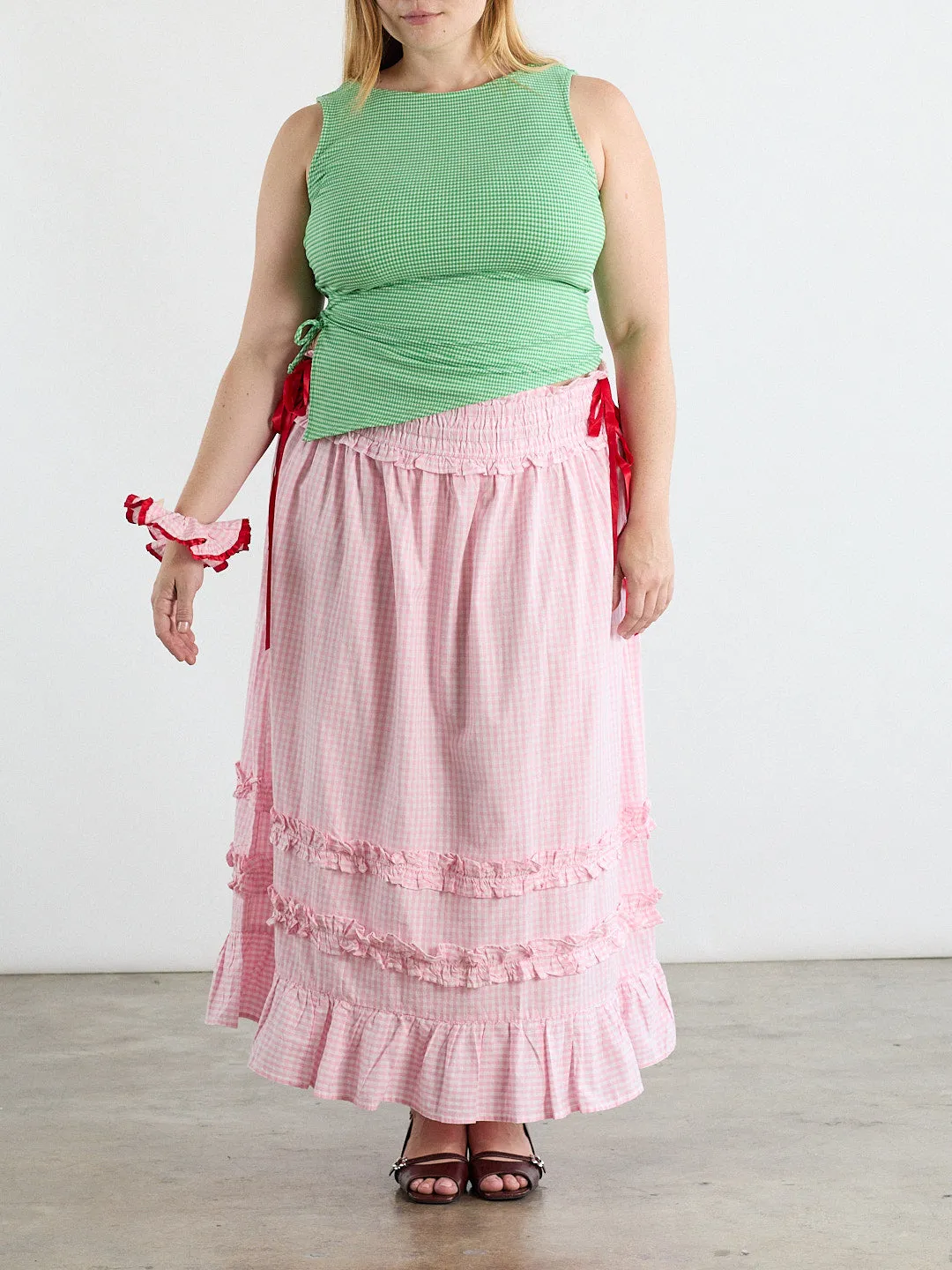 Olivia Ruffle Skirt - Pink sold by Lisa Says Gah product image thumbnail 2