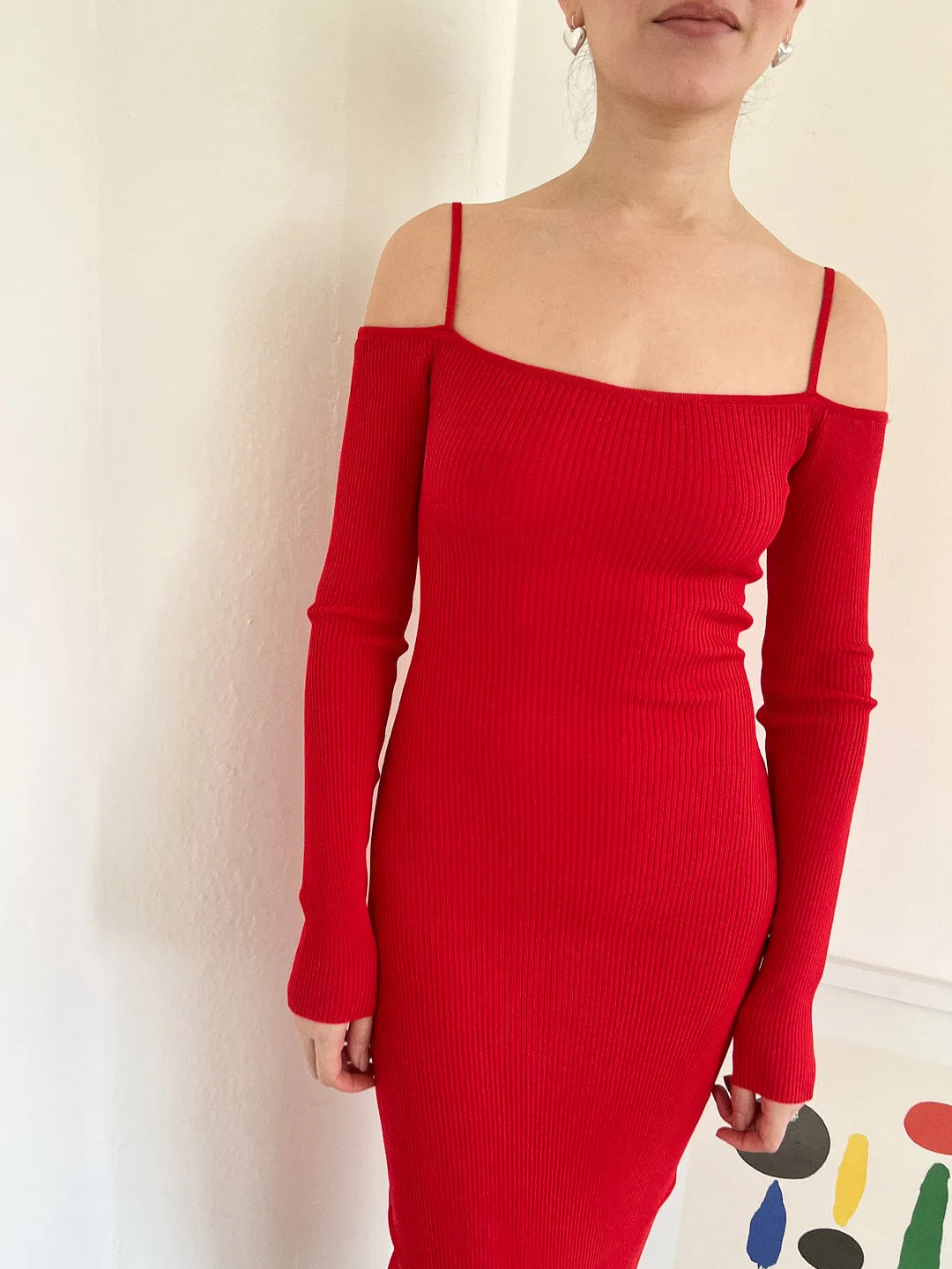 Cleo Knit Dress - Cherry sold by Lisa Says Gah product image thumbnail 5