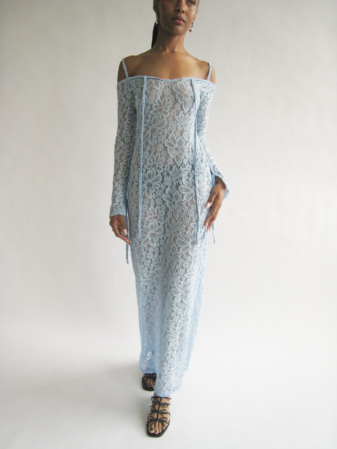 Kendra Dress - Blue Lace sold by Lisa Says Gah product image thumbnail 4