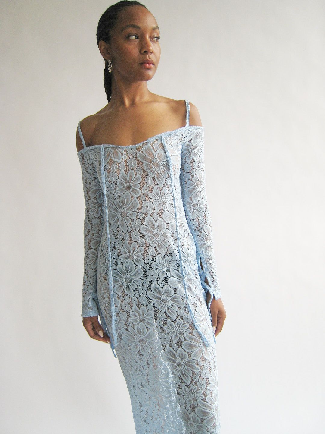 Kendra Dress - Blue Lace sold by Lisa Says Gah product image thumbnail 5