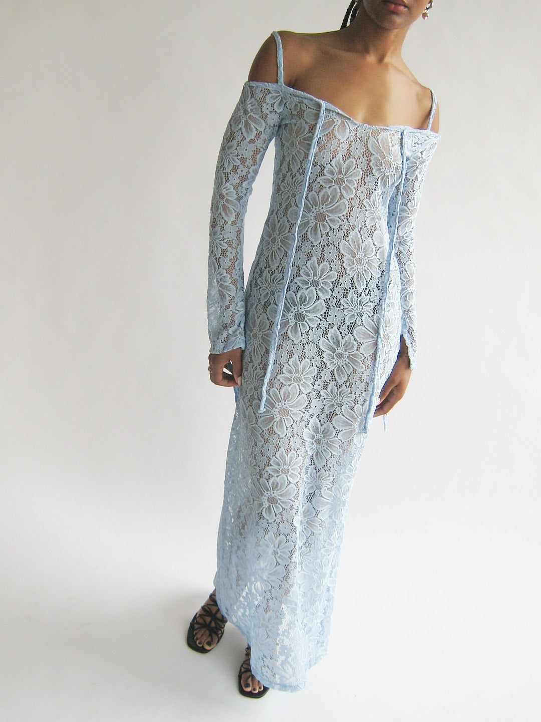 Kendra Dress - Blue Lace sold by Lisa Says Gah product image thumbnail 3