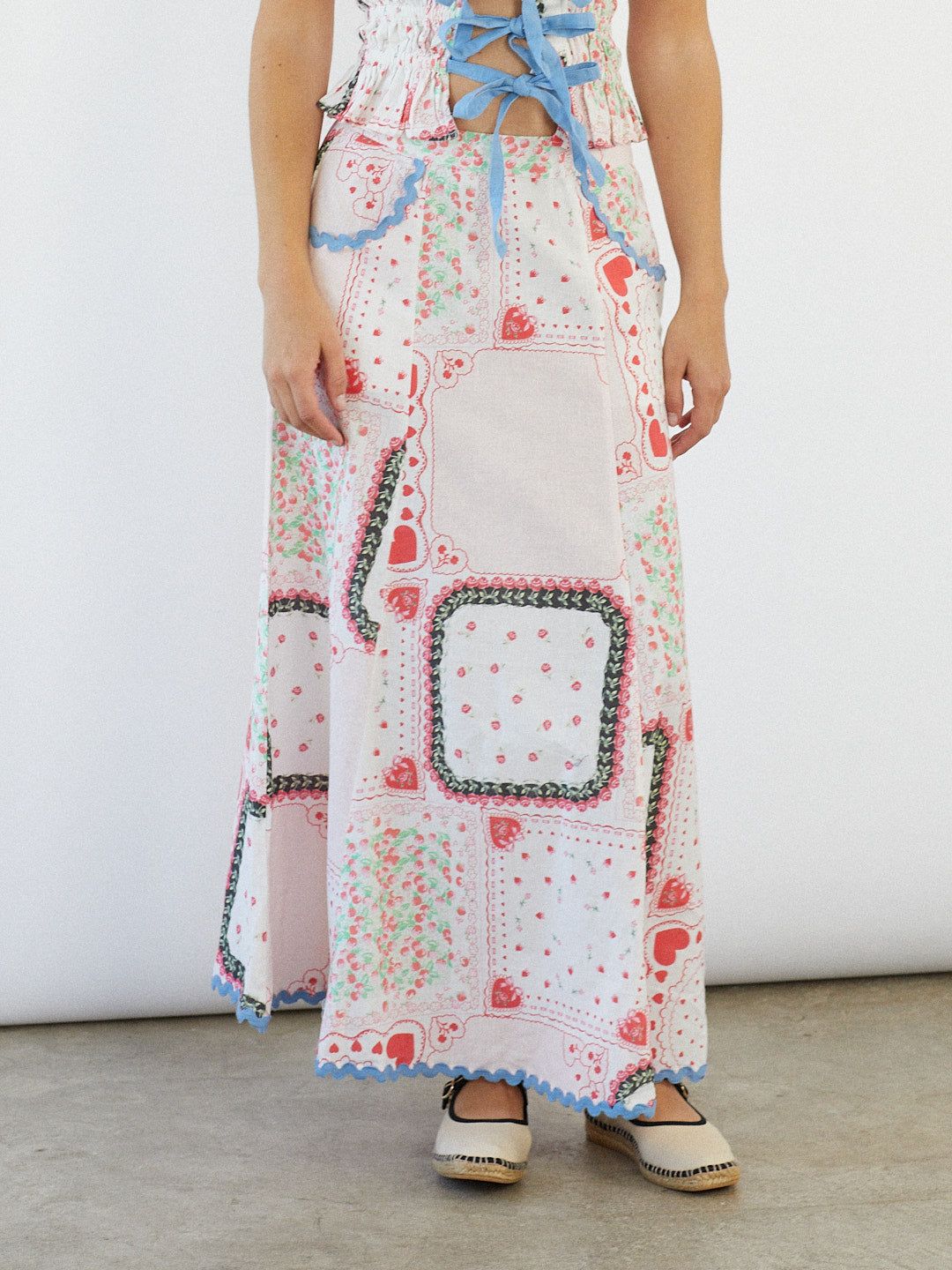 Hyan Midi Skirt - Hanky Hearts sold by Lisa Says Gah product image thumbnail 3