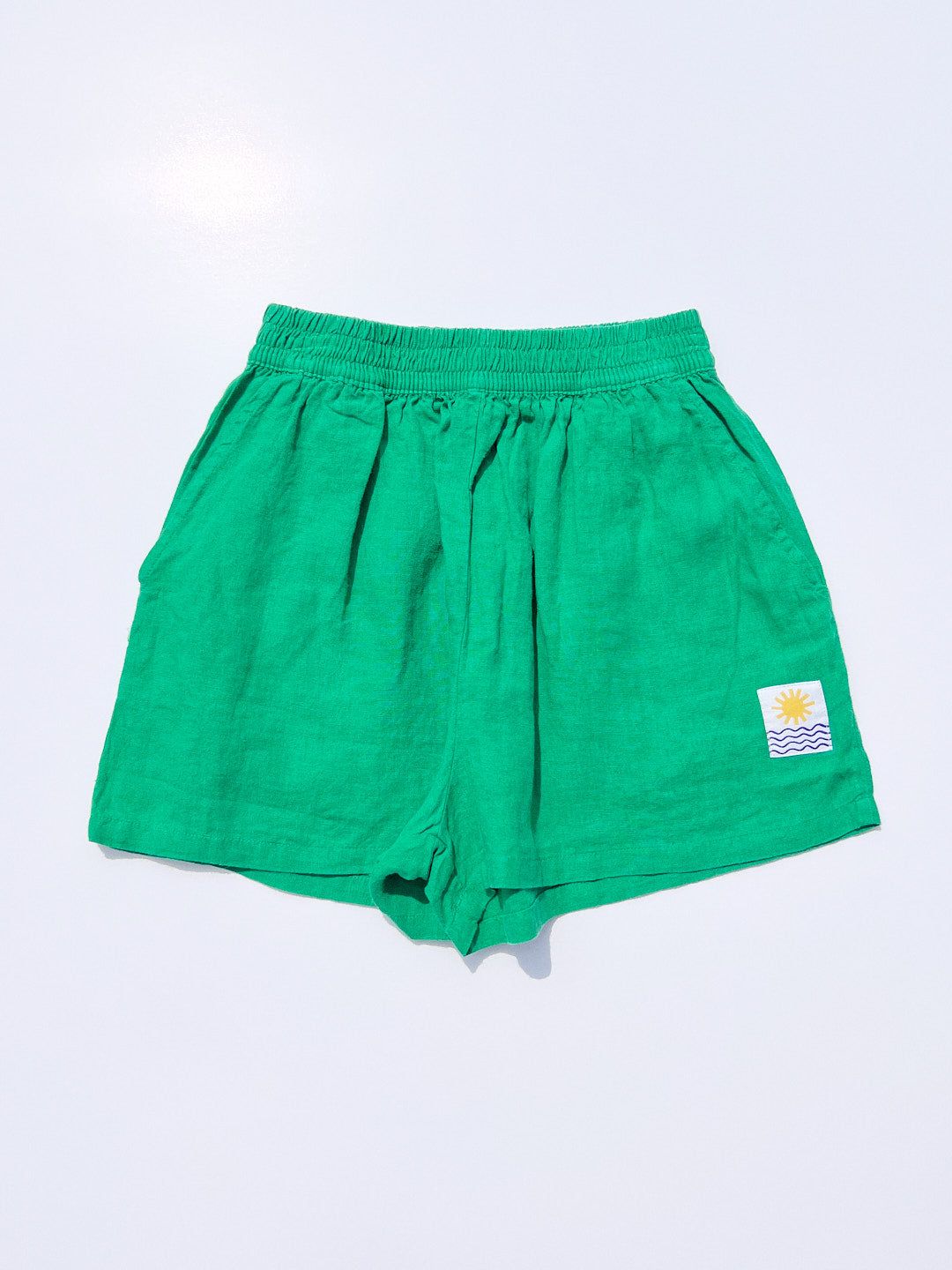 Basic Linen Short - Grass sold by Lisa Says Gah