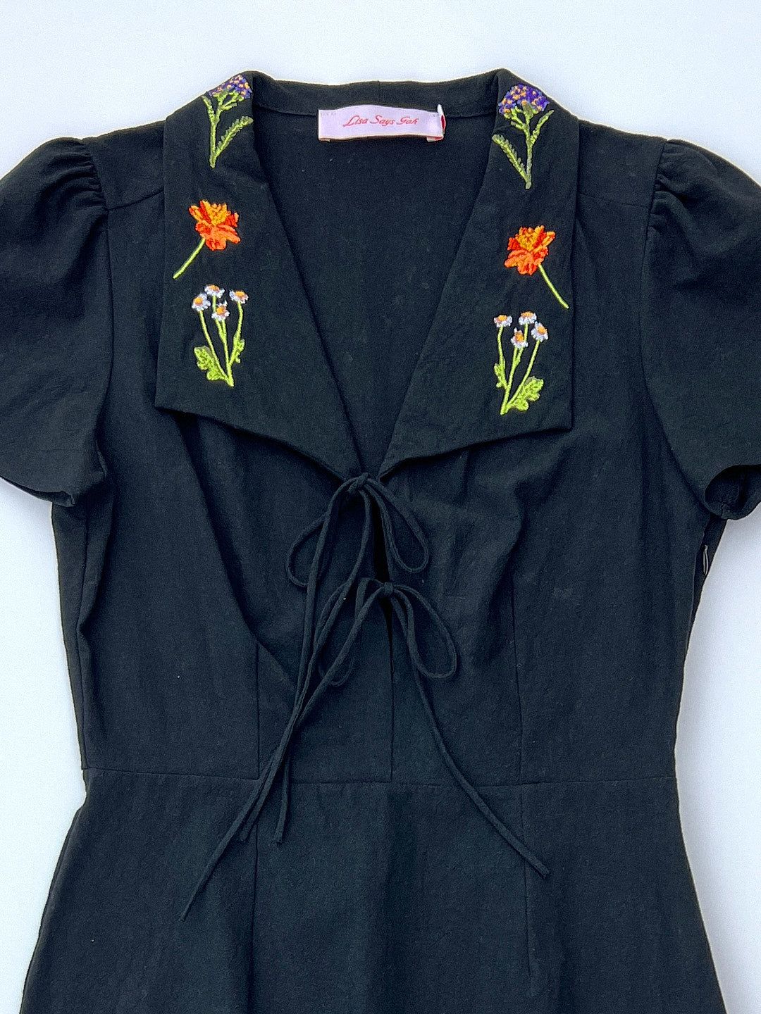 Alexa Shirtdress - Flower Bouquet Black sold by Lisa Says Gah product image thumbnail 6