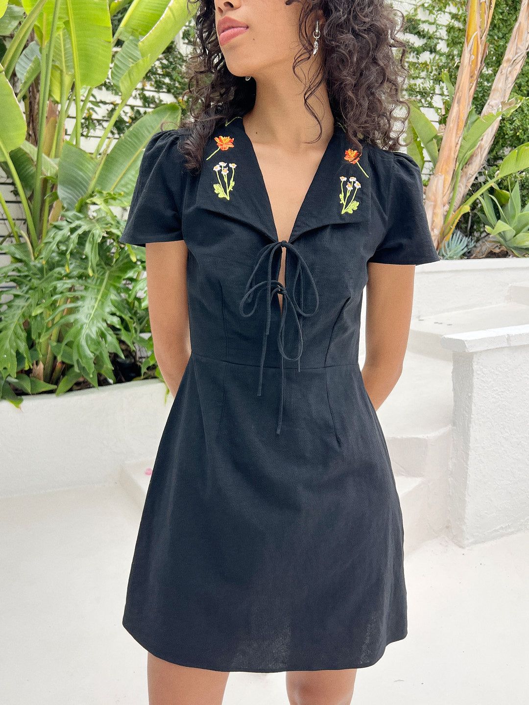 Alexa Shirtdress - Flower Bouquet Black sold by Lisa Says Gah product image thumbnail 3