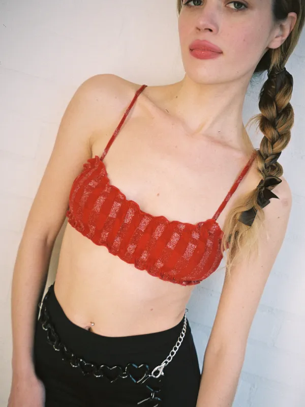 Jamie Mesh Bralette - Ruby sold by Lisa Says Gah