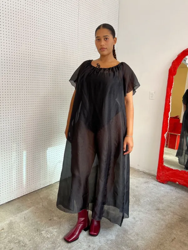 Birdie Maxi Dress - Black Organza sold by Lisa Says Gah