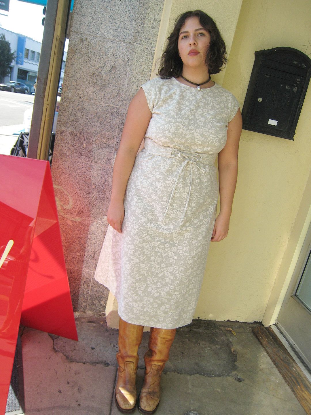 Charlotte Dress - Daisy Jacquard Mint sold by Lisa Says Gah product image thumbnail 2