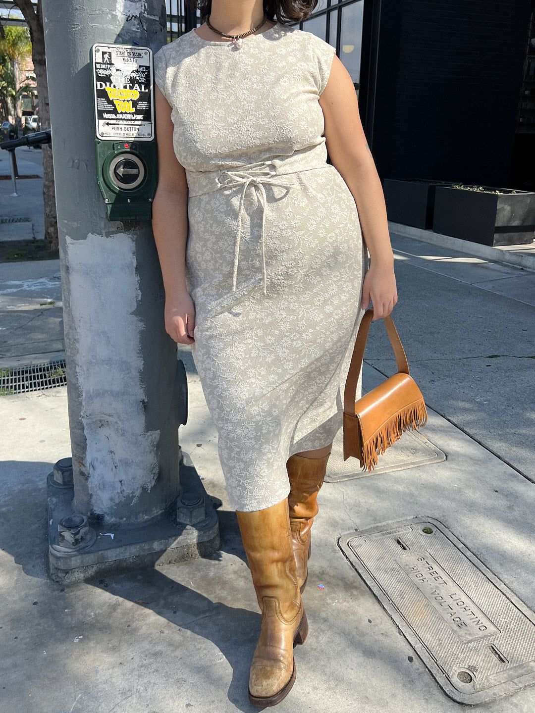 Charlotte Dress - Daisy Jacquard Mint sold by Lisa Says Gah product image thumbnail 5