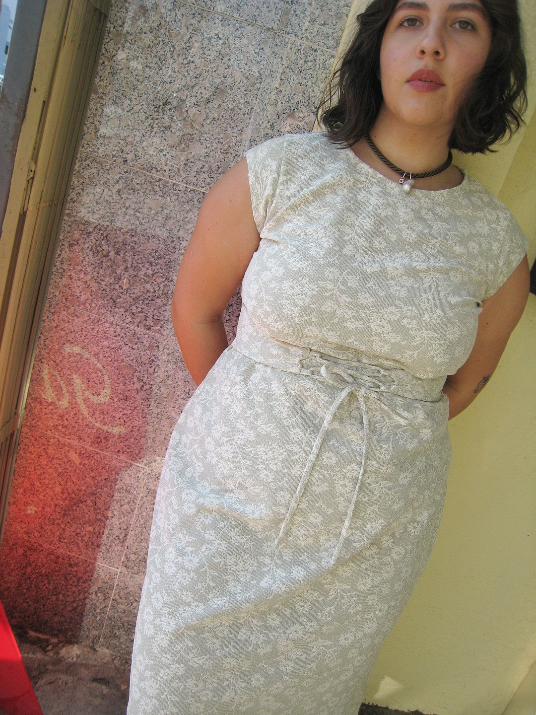 Charlotte Dress - Daisy Jacquard Mint sold by Lisa Says Gah product image thumbnail 4