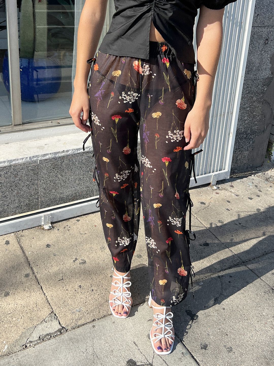 Evelyn Tie Pant - Wildflower Ink sold by Lisa Says Gah product image thumbnail 5