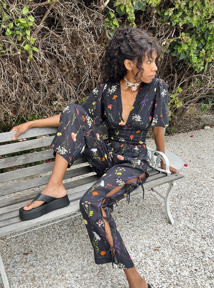 Evelyn Tie Pant - Wildflower Ink sold by Lisa Says Gah product image thumbnail 6