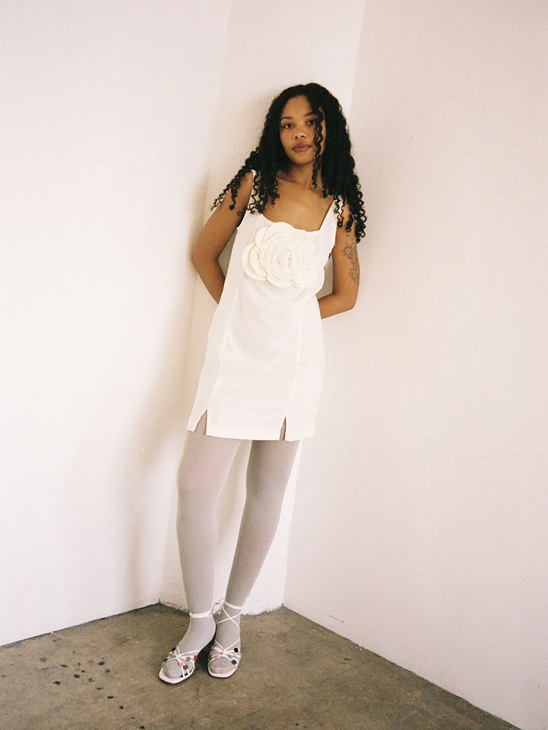 Marina Linen Dress - Ivory sold by Lisa Says Gah product image thumbnail 2