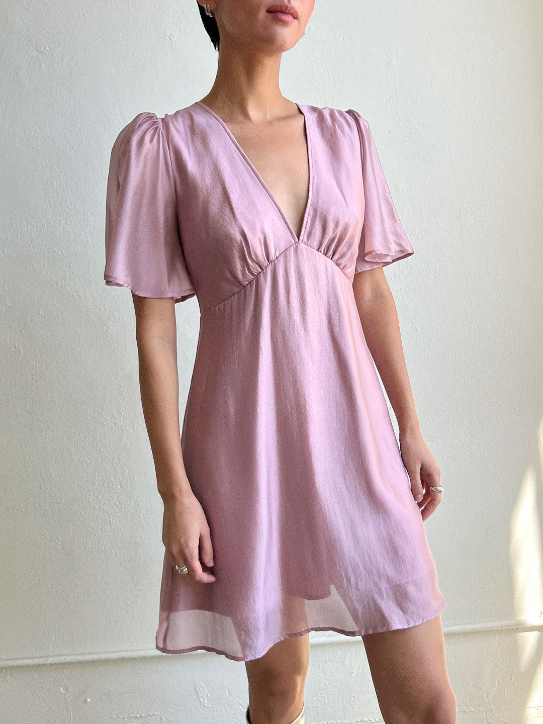 Grace Mini Dress - Ballet Pink Organza sold by Lisa Says Gah product image thumbnail 4