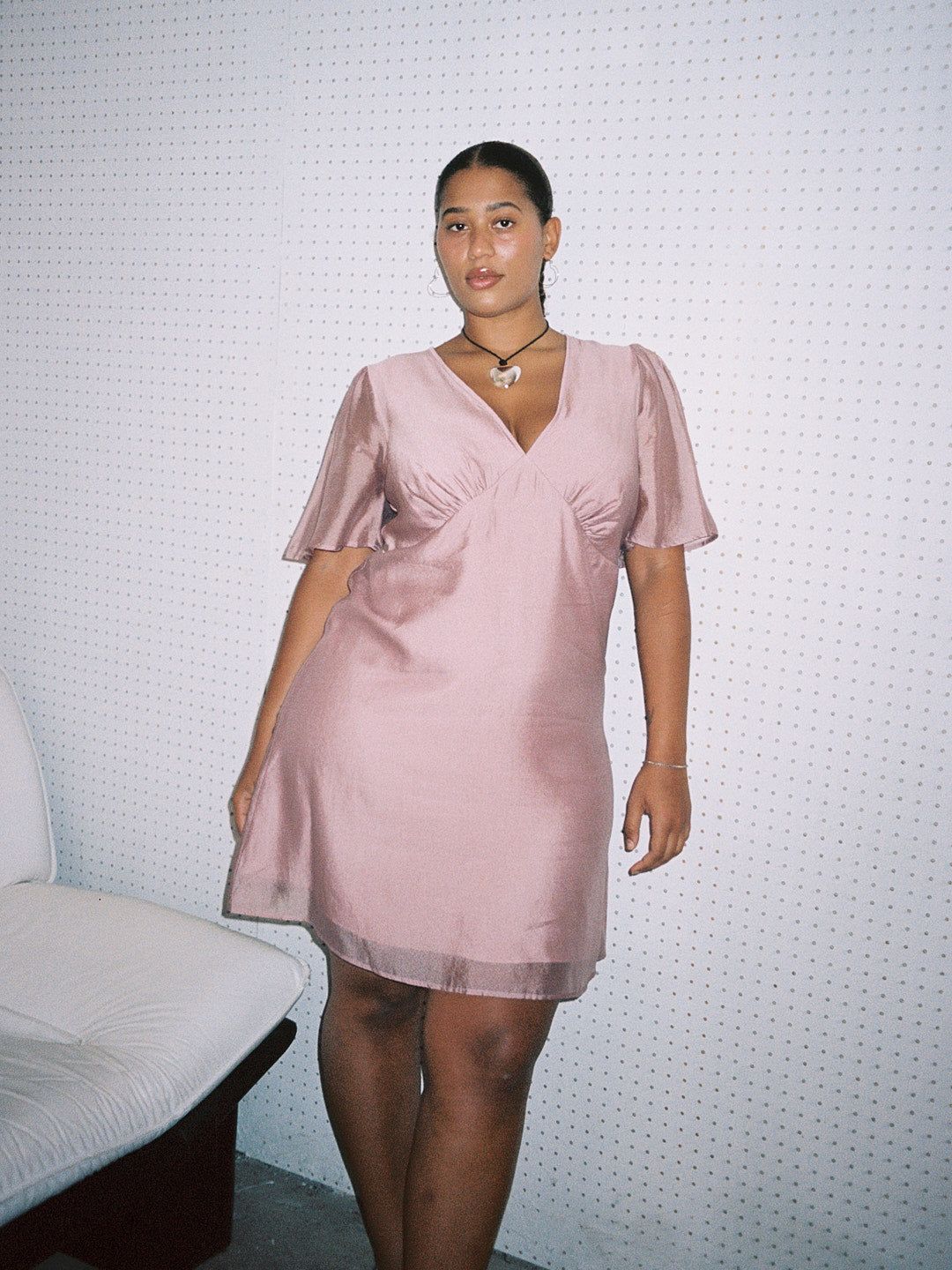 Grace Mini Dress - Ballet Pink Organza sold by Lisa Says Gah product image thumbnail 3