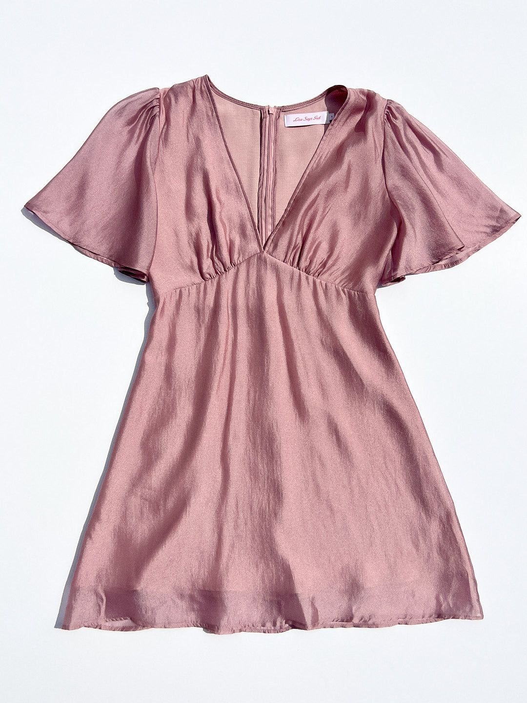 Grace Mini Dress - Ballet Pink Organza sold by Lisa Says Gah product image thumbnail 2