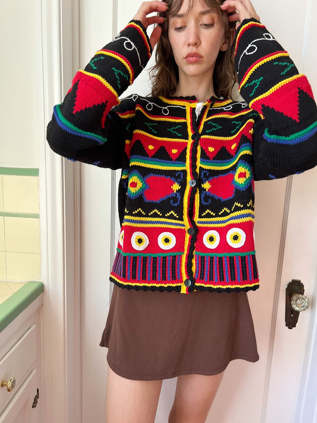 Aria Knitted Cardigan - Black sold by Lisa Says Gah product image thumbnail 4